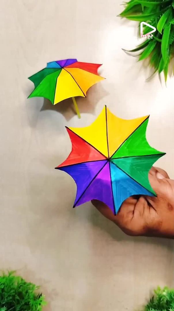 Colorful Paper Umbrella